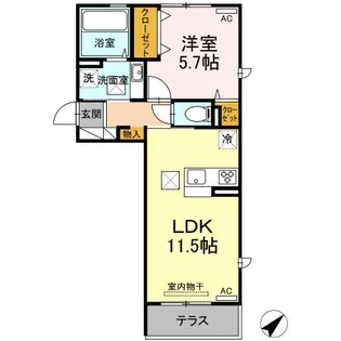 サンテ【1階】の間取り