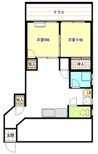 第三国際コーポ【5階】の間取り