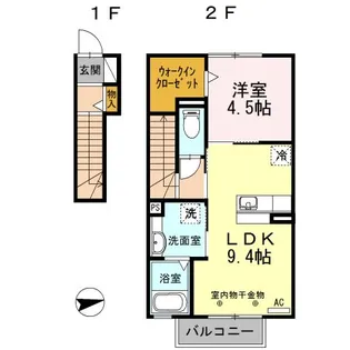 ラ ルーチェ 江戸橋【2階】の間取り