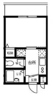 クレセントハイツ【1階】の間取り
