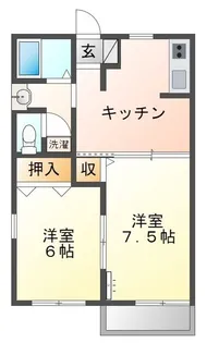 ピエスJ【2階】の間取り