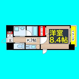 ウルフィエスタ桜山【9階】の間取り