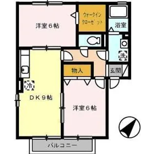 アフローラル A棟【2階】の間取り