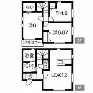 栃木県宇都宮市石井町【一戸建】の間取り
