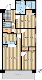 東京都大田区東馬込1【マンション】の間取り