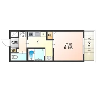 FINE SQUARE 出来島駅前【1階】の間取り