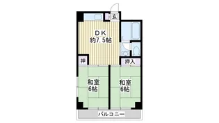 レジデンス鶴美【5階】の間取り