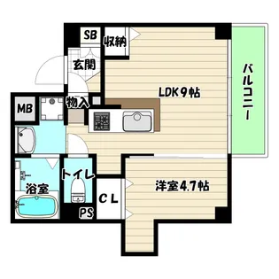 大阪府大阪市東淀川区西淡路1【マンション】の間取り