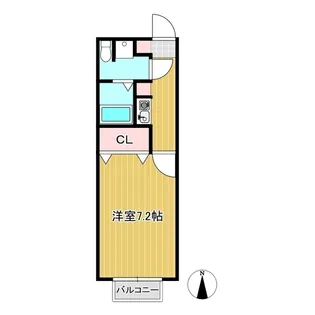 トムズハウス2【2階】の間取り