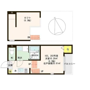 アイ宮町【2階】の間取り