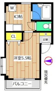 ハルツ赤羽岩淵【1階】の間取り