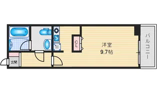 グランドライフ北之坊【2階】の間取り