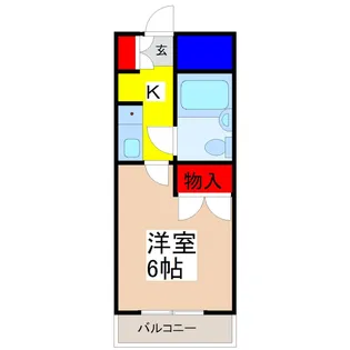 JVC滝本コーポ【3階】の間取り