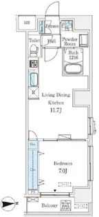 フトューロ東神田【10階】の間取り