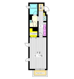 東京都新宿区西落合1【マンション】の間取り