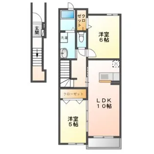 サピーレジデンス【2階】の間取り