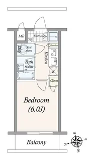 1Kの間取り画像