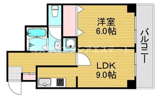 1LDKの間取り画像