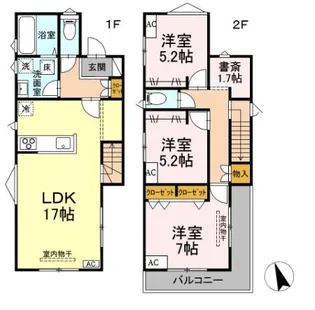 東京都府中市住吉町3【一戸建】の間取り
