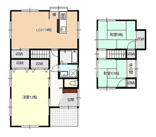 長崎県諫早市多良見町市布【一戸建】の間取り