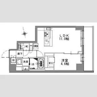 S-RESIDENCE浅草【4階】の間取り