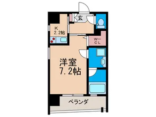 ルービンス宇品海岸II【2階】の間取り