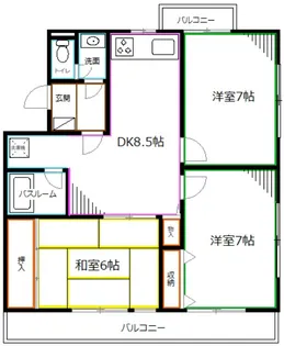 東京都杉並区上井草1【マンション】の間取り