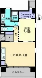 アルファステイツ兵庫町【5階】の間取り