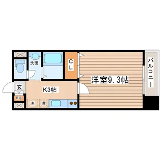 ポルトフィーノ仙台WEST【2階】の間取り