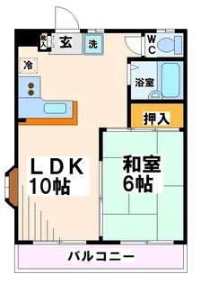 東京都府中市晴見町1【アパート】の間取り