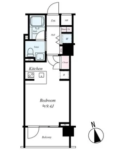 ルモーデ亀戸【3階】の間取り