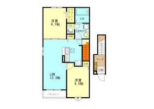 ライラック B【2階】の間取り