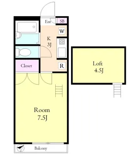 ルーチェブレス赤塚【1階】の間取り