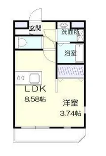 マリベール大塚【2階】の間取り