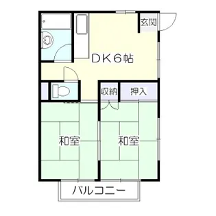コーポ幸明【1階】の間取り