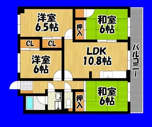 シード室見川【2階】の間取り