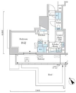 東京都港区白金台5【マンション】の間取り