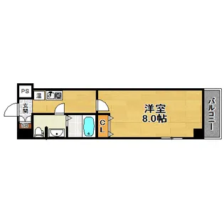 メゾンサンワ歌島橋【2階】の間取り