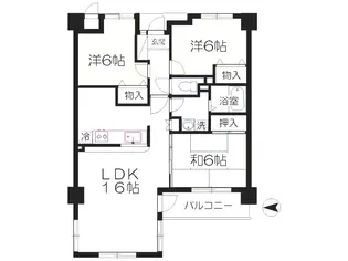 アンジェロポストI【4階】の間取り