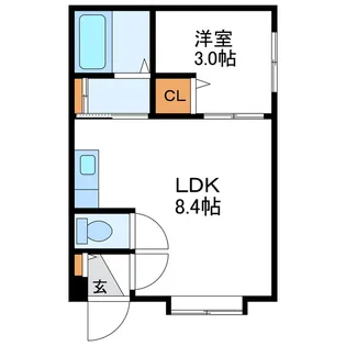 シェスタ24【4階】の間取り