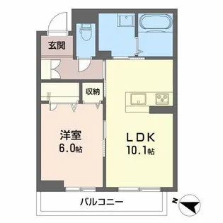 グランカーサ長町【2階】の間取り