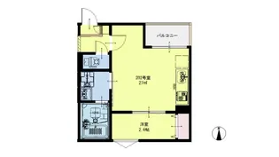 R-smartスカイヒル長町【2階】の間取り