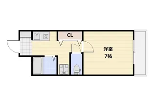 シャンティ青江【2階】の間取り