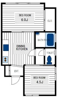 高木ハイツ【2階】の間取り
