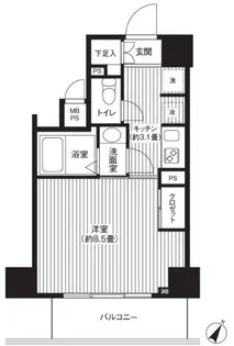 カスタリア初台【12階】の間取り