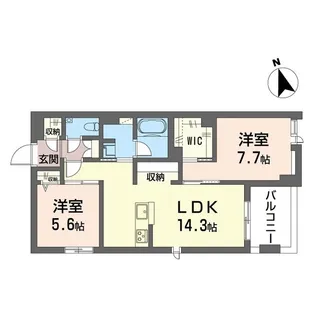 オーツー【3階】の間取り