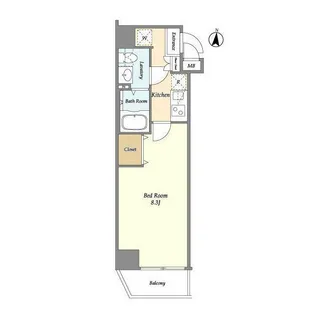 東京都杉並区下高井戸2【マンション】の間取り