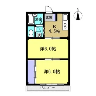 コーポ山口【3階】の間取り