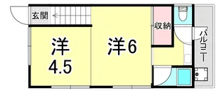 城が山5丁目1棟アパート【2階】の間取り