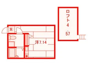 プリマ七番館【2階】の間取り